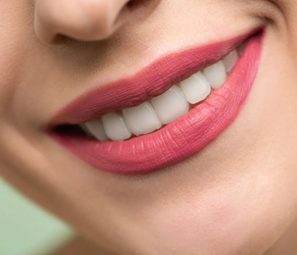 Close-up of a bright, healthy smile
